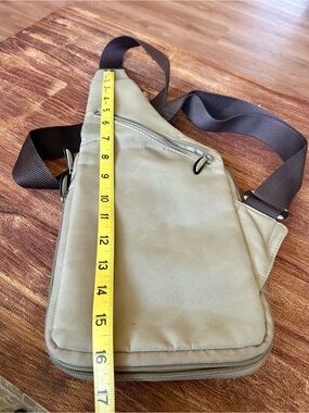 Crossbody Sling Bag in Khaki